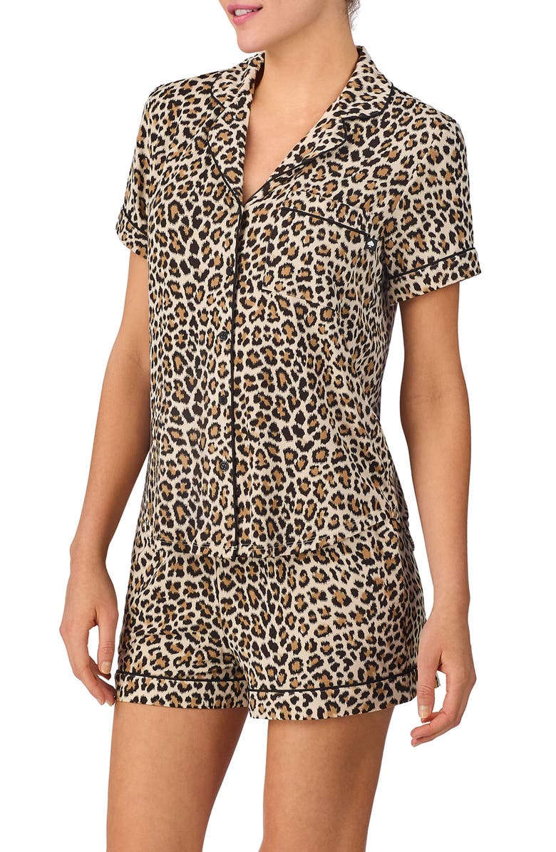 Kate Spade New York print short pajamas, Alternate, color, 