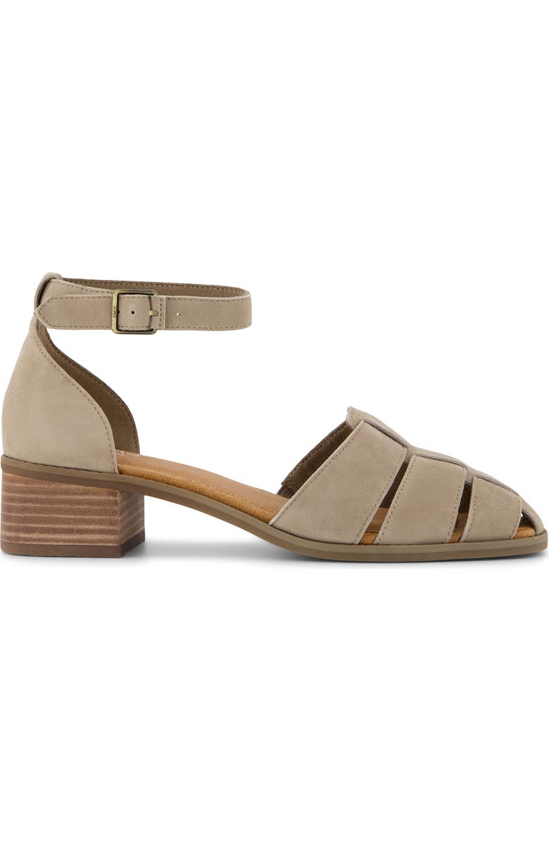 TOMS Jaclyn Ankle Strap Fisherman Sandal, Alternate, color, Medium Beige