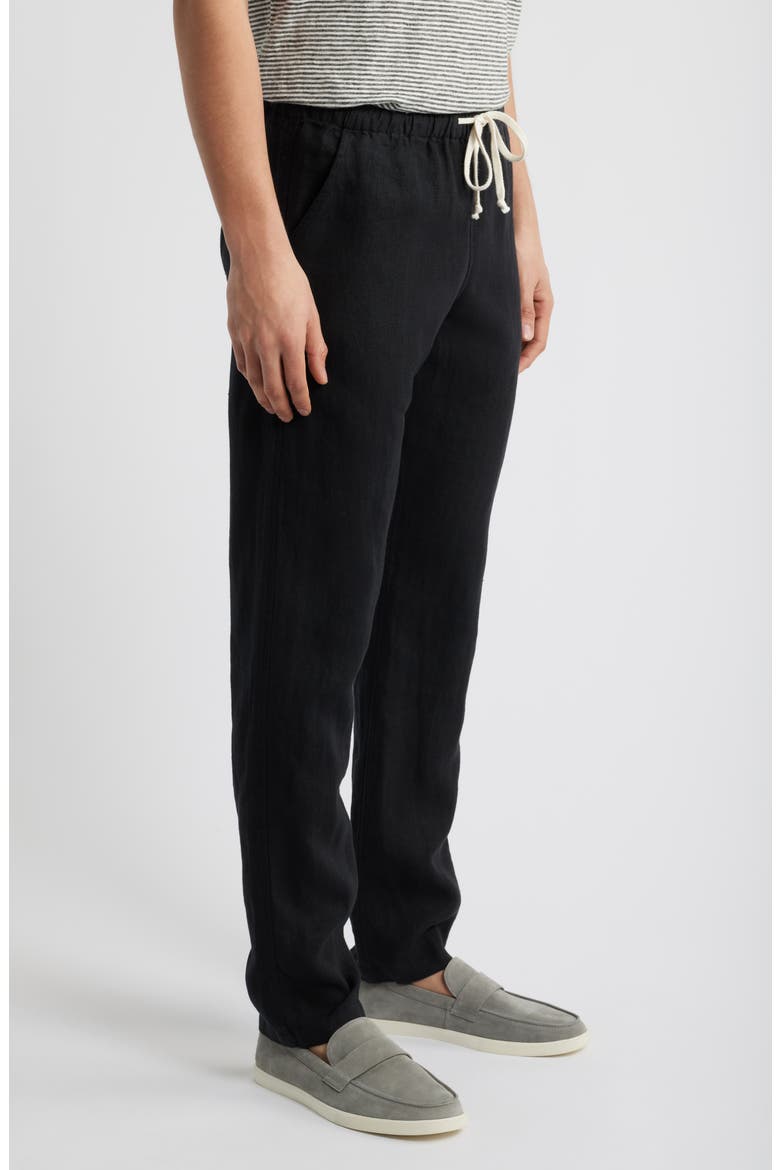 Bo Linen Drawstring Pants, Alternate, color, NIGHT