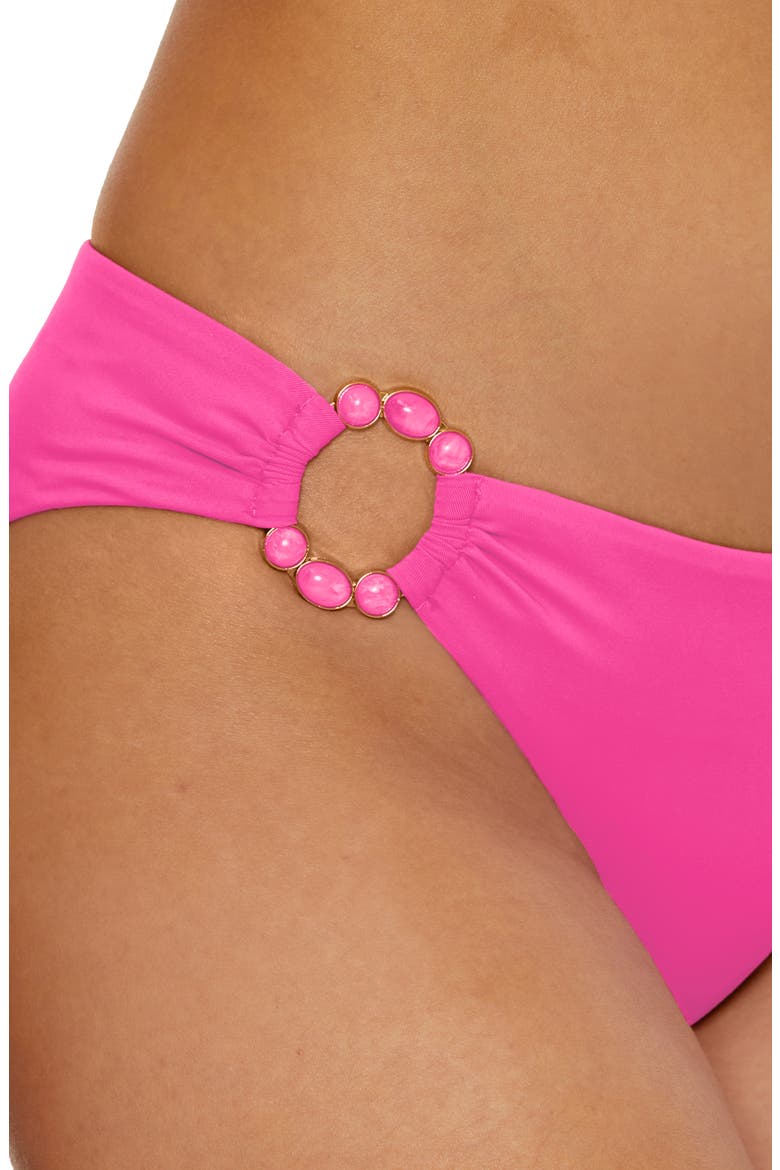 Marble Canyon Ring Hipster Bikini Bottoms, Alternate, color, ROSE BERRY