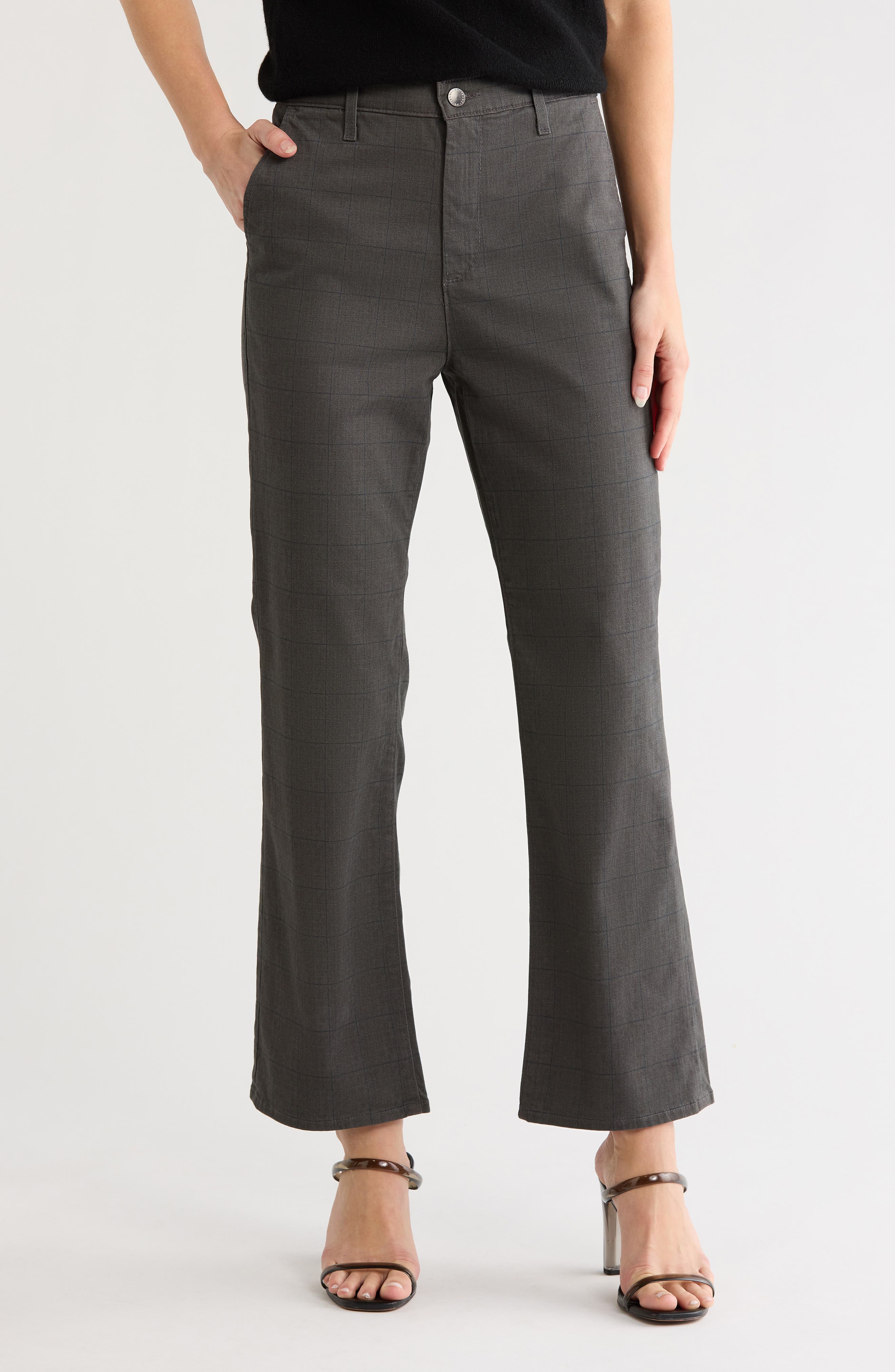 Kinsley Plaid Bootcut Jeans