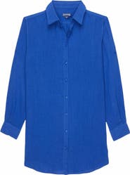 Vilebrequin Women's Solid Linen Shirt Dress