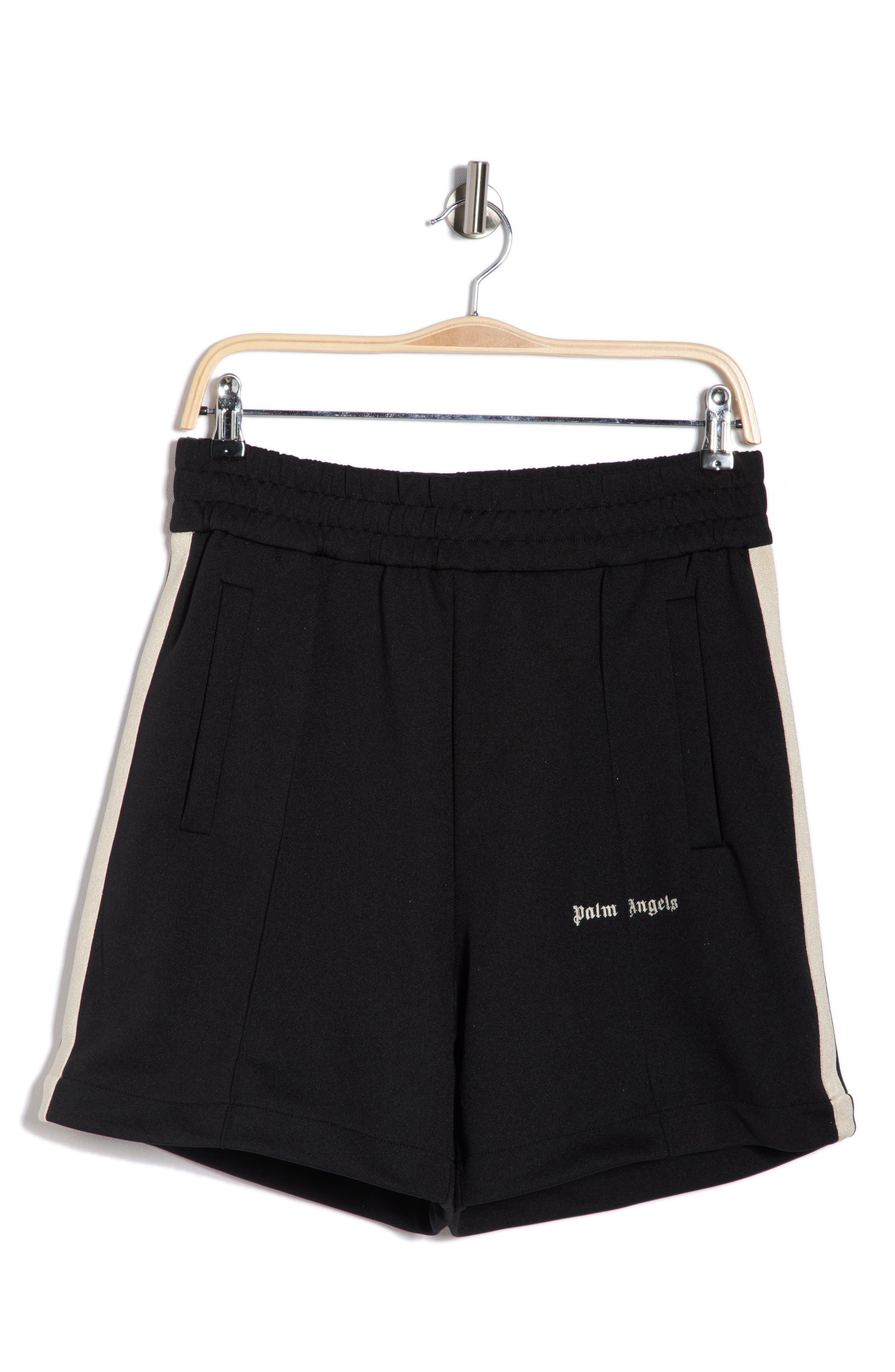 Palm Angels Fleece Elastic Waist Shorts
