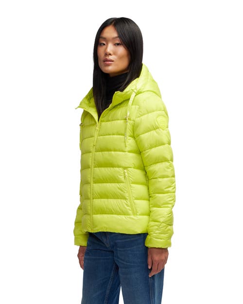 Pajar Kateri Light Weight Boxy Puffer In Neo Green
