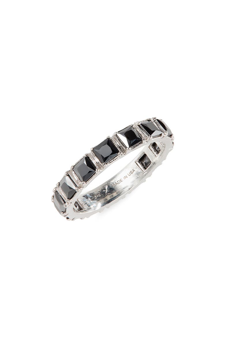 Hematite Stack Ring, Main, color, SILVER/ HEMATITE