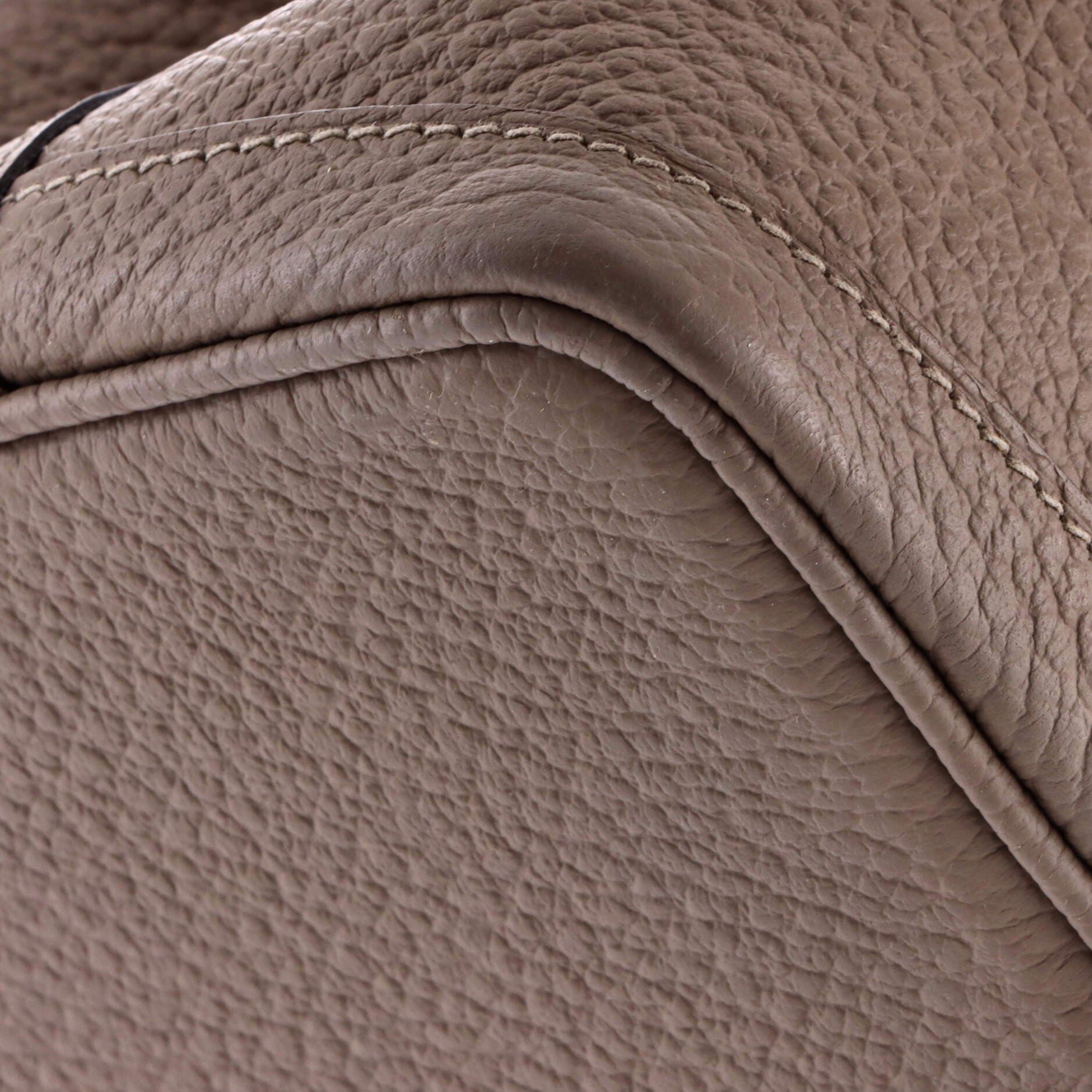 Pre-Owned Hermes Garden Party Tote Leather 30, Alternate, color, Gris Asphalte