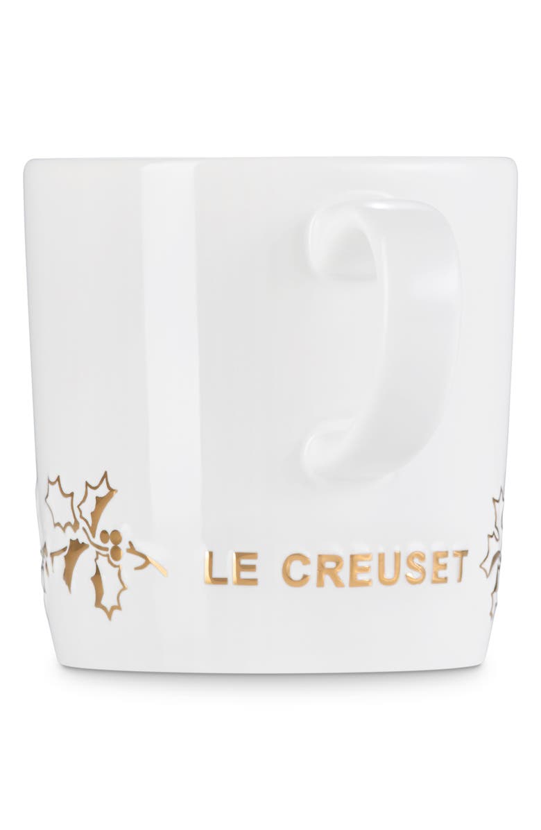 Le Creuset Holly Collection Mug, Alternate, color, White