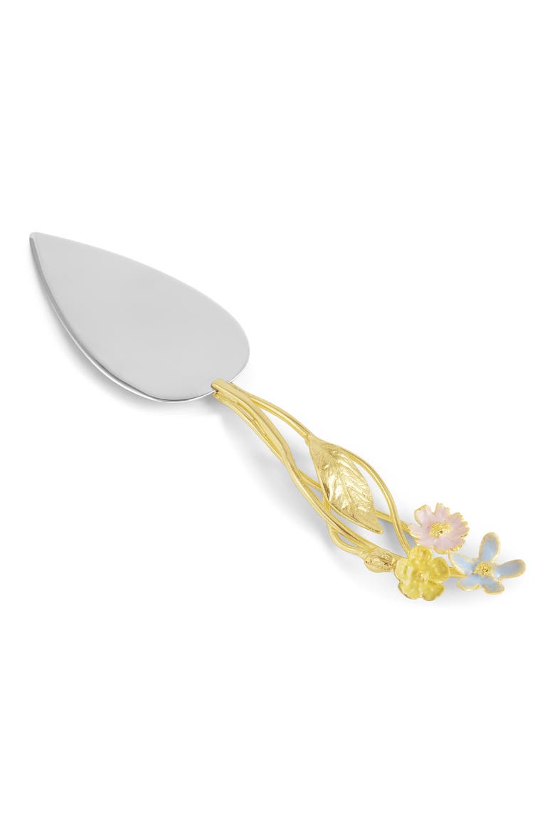 Wildflowers Cake Server, Main, color, SILVER