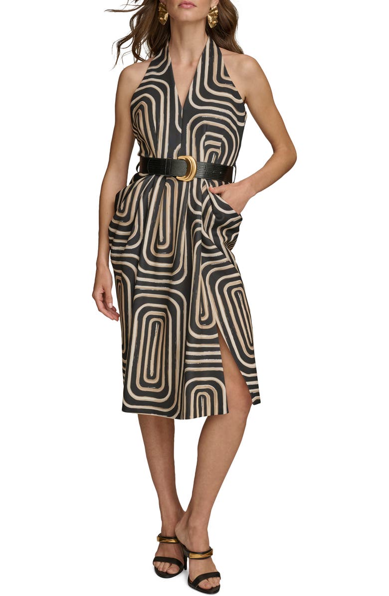 Donna Karan New York Belted Midi Dress, Main, color,