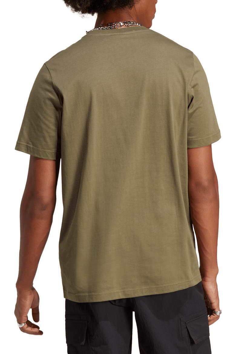 Essentials Cotton Crewneck T-Shirt, Alternate, color, OLIVE STRATA