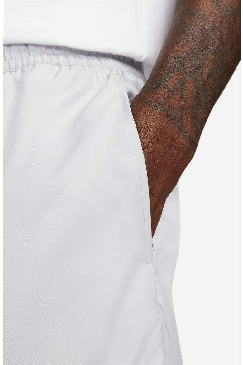 Men's Woven Lined Flow Shorts, Alternate, color, LT SMOKE GREY/ WHITE