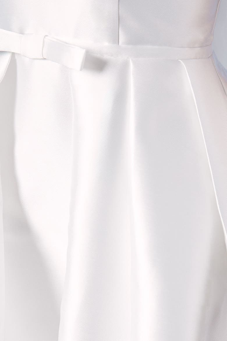 Bow Waist Maxi Wedding, Alternate, color, Ivory