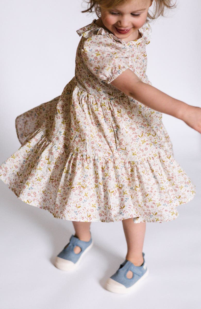 Pehr Kids' Floral Tiered Organic Cotton Dress, Alternate, color, Floret