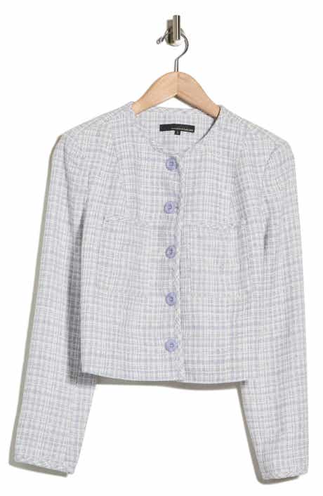 Patch Pocket Crop Bouclé Jacket