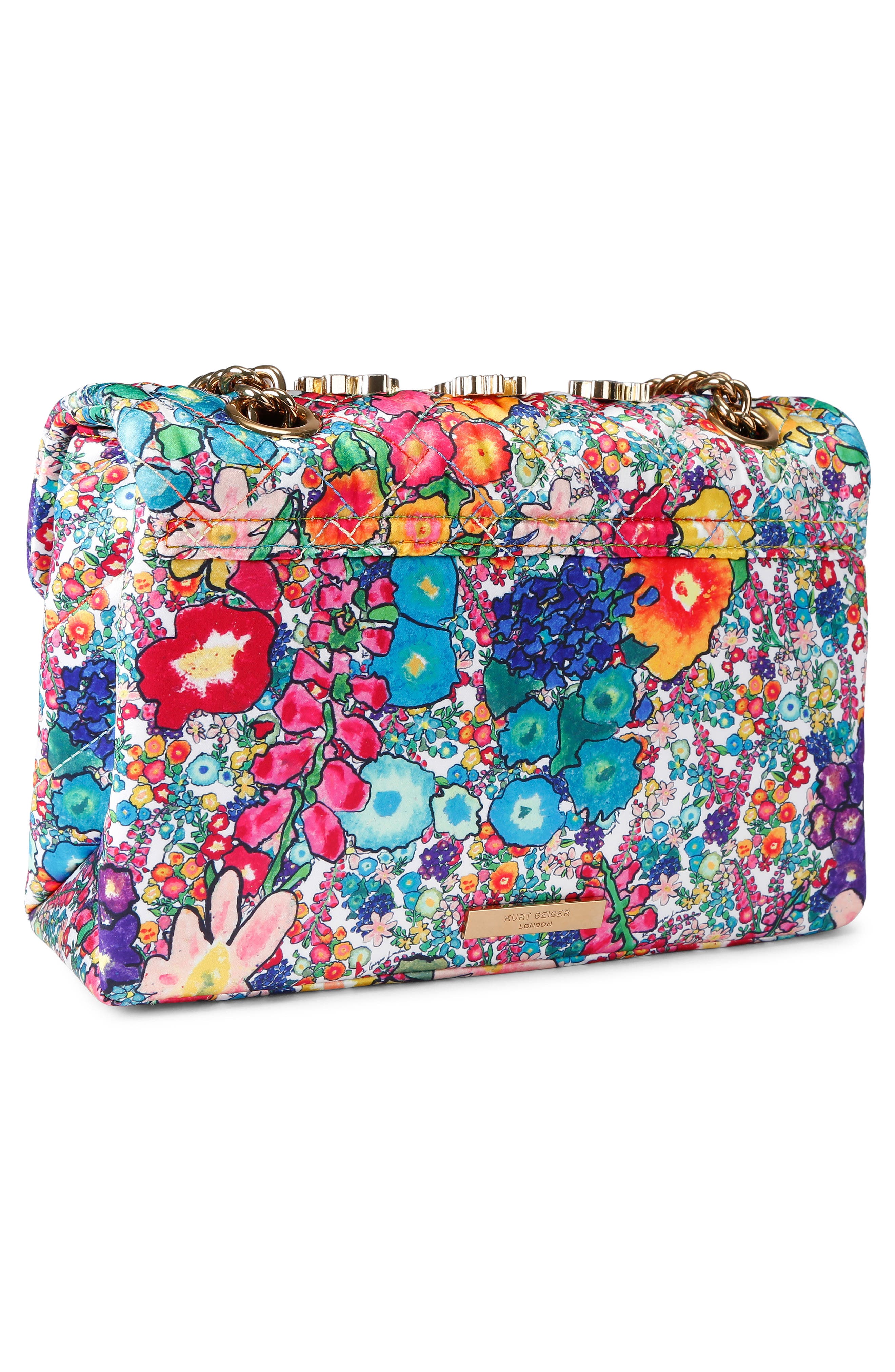 Kensington Floral Convertible Shoulder Bag, Alternate, color, BLUE/GREEN MULTI