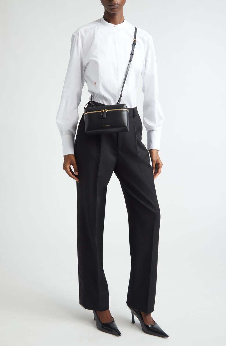 Victoria Beckham Tailored Straight Leg Trousers, Alternate, color, Black