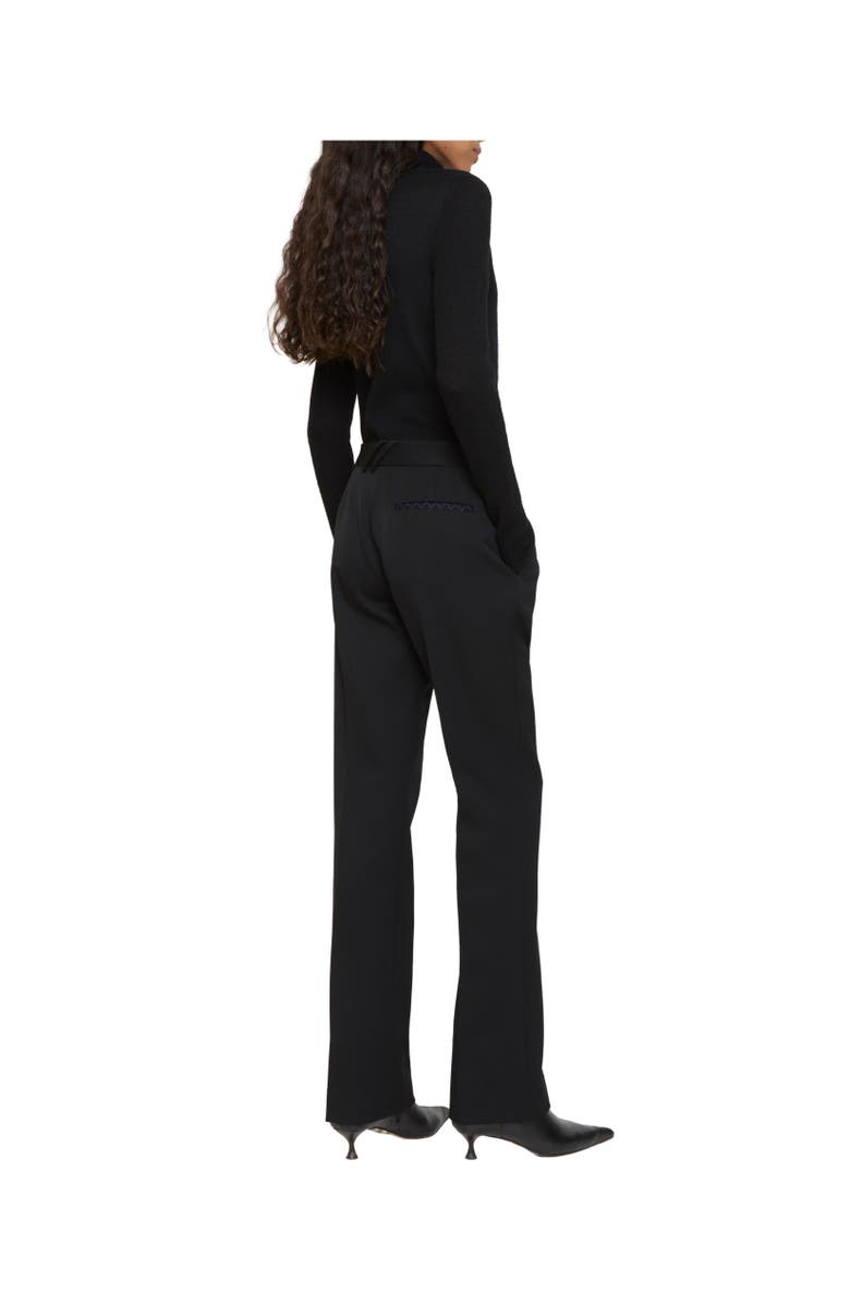 Burberry Grain de Poudre Wool Tailored Trousers, Alternate, color, Black