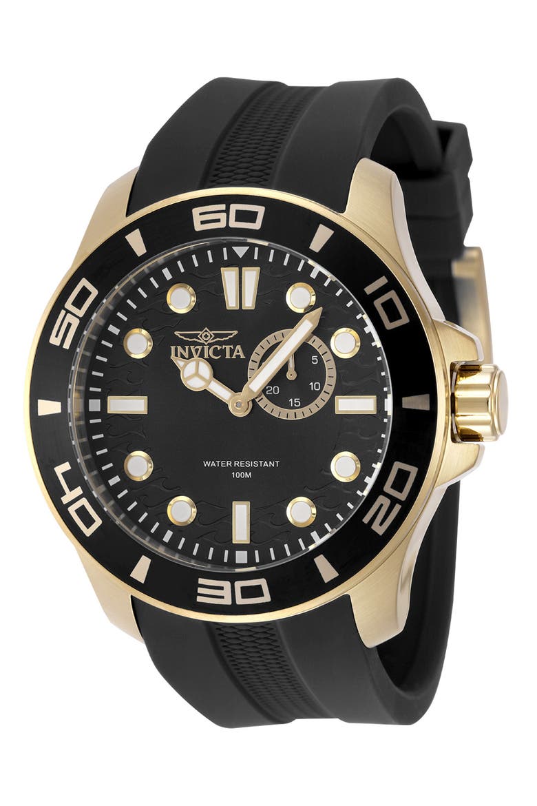 49270 Pro Diver Watch, Main, color, BLACK