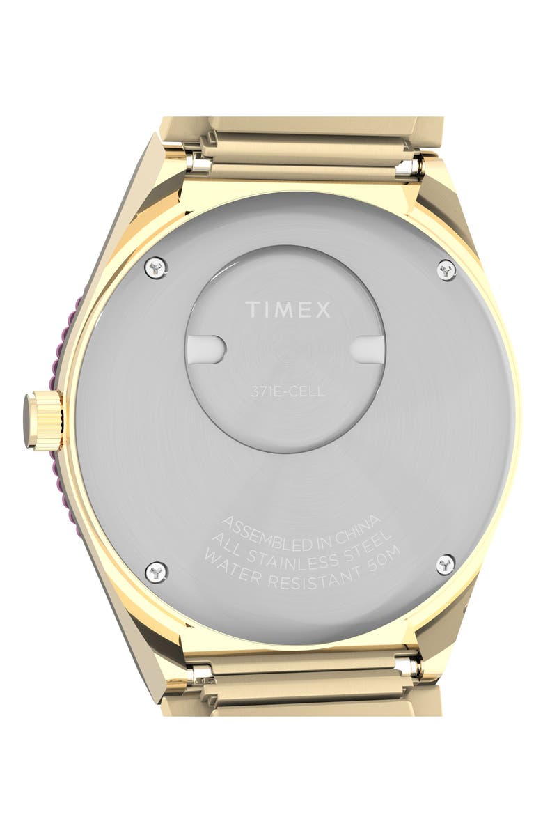 Timex<sup>®</sup> Q Timex Expansion Bracelet Watch, 36mm, Alternate, color, Gold/Pink