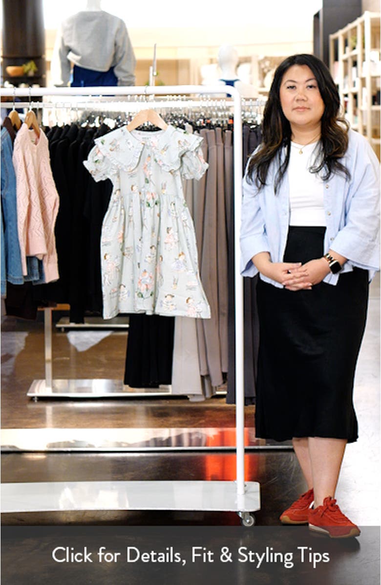 Kids' Ruffle Cotton Jersey Party Dress, sales video thumbnail