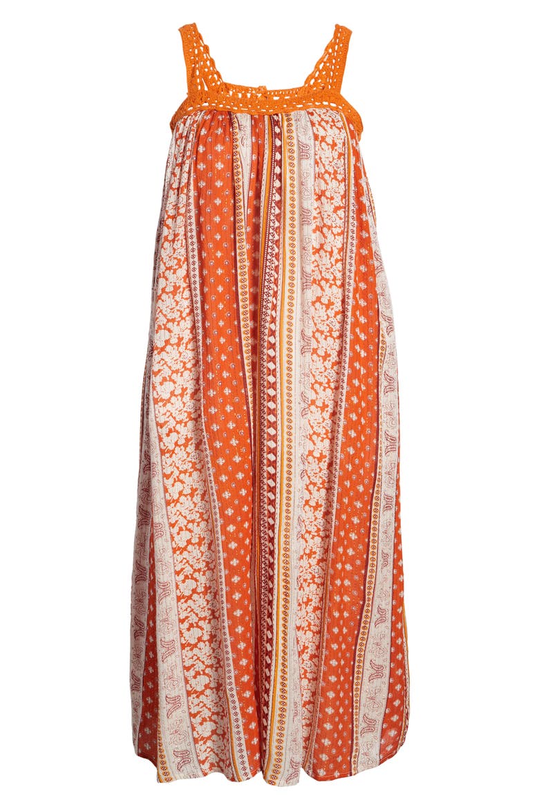 Sun Canyon Metallic Tank Dress, Alternate, color, BURNT ORANGE