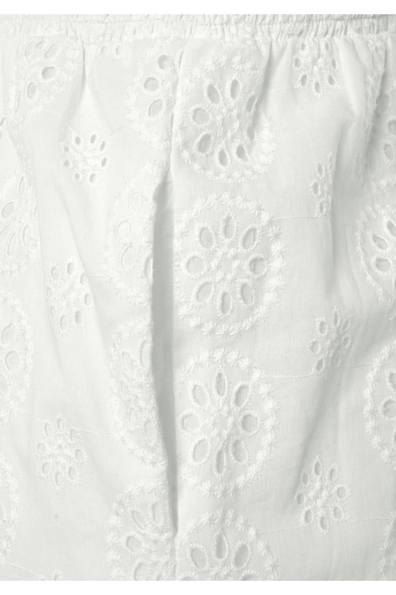 Sleeveless Eyelet Jumpsuit, Alternate, color, White