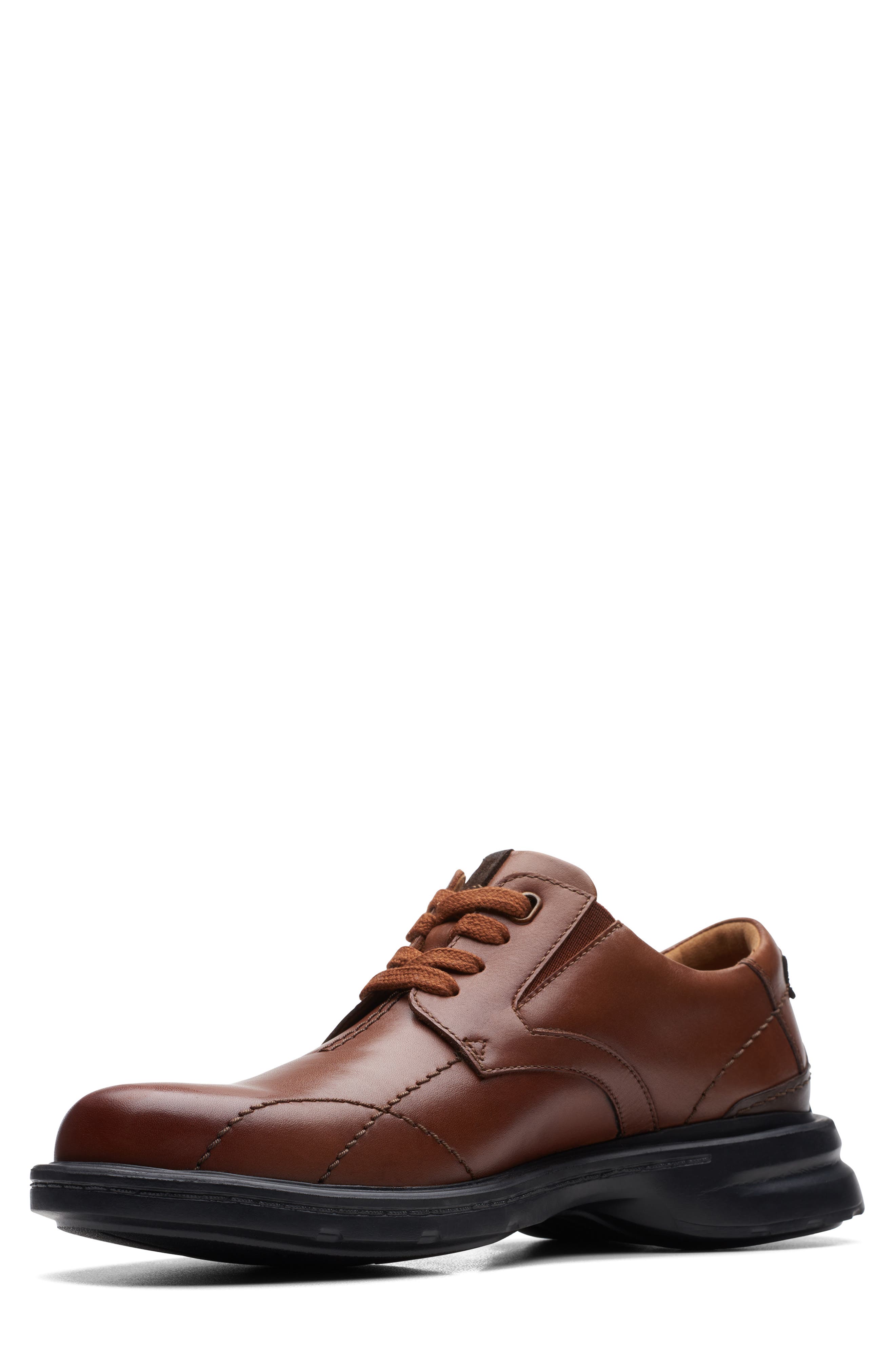 Clarks<sup>®</sup> Gessler Lace-Up Derby, Alternate, color, Dark Tan Leather