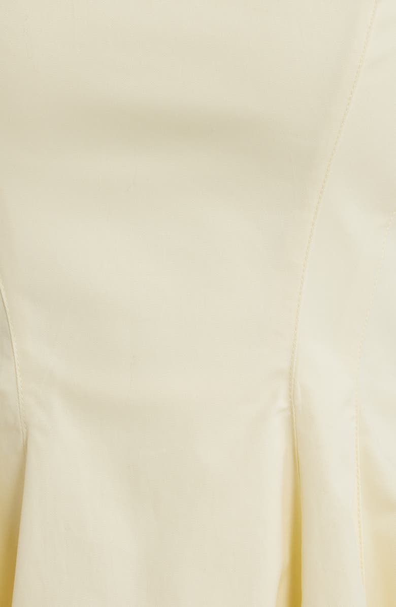 HOUSE OF CB Dolly Stretch Cotton Fit & Flare Cocktail Dress, Alternate, color, Lemon