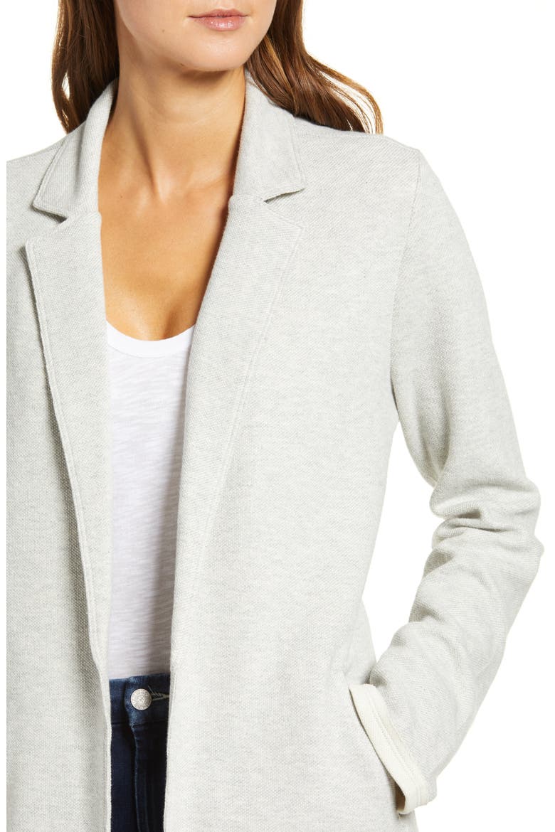 Knit Blazer, Alternate, color, GREY HEATHER