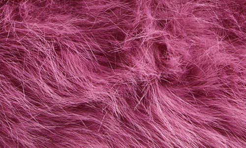 Tasha Extra Fluffy Faux Fur Bucket Hat In Pink