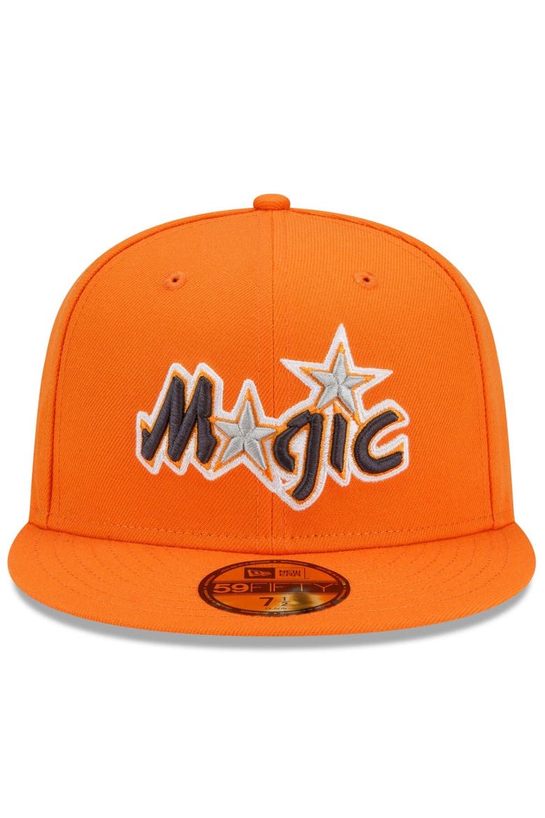 Men's New Era Orange Orlando Magic 2021/22 City Edition Alternate 59FIFTY Fitted Hat, Alternate, color, Orange