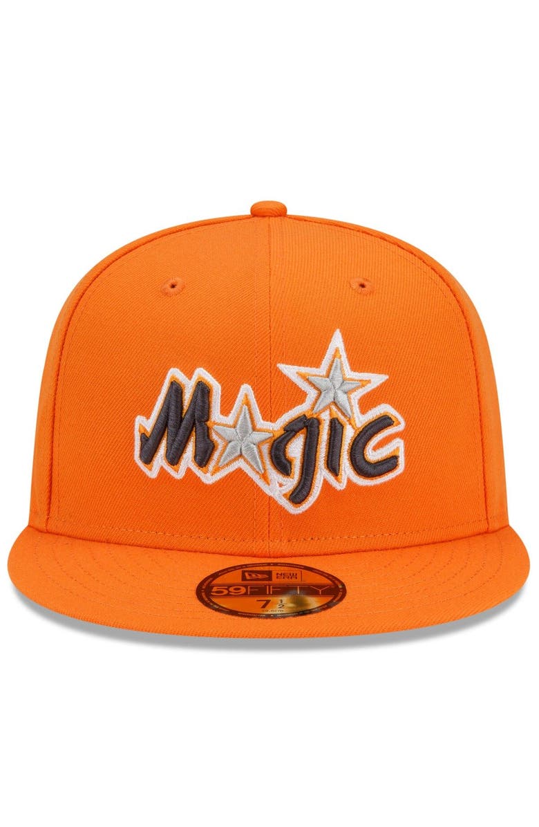 New Era Men's New Era Orange Orlando Magic 2021/22 City Edition Alternate 59FIFTY Fitted Hat, Alternate, color, 