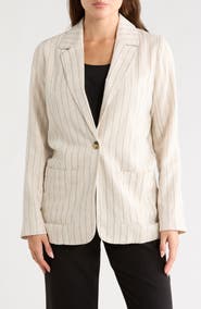 matty m. Bronson Pinstripe Blazer