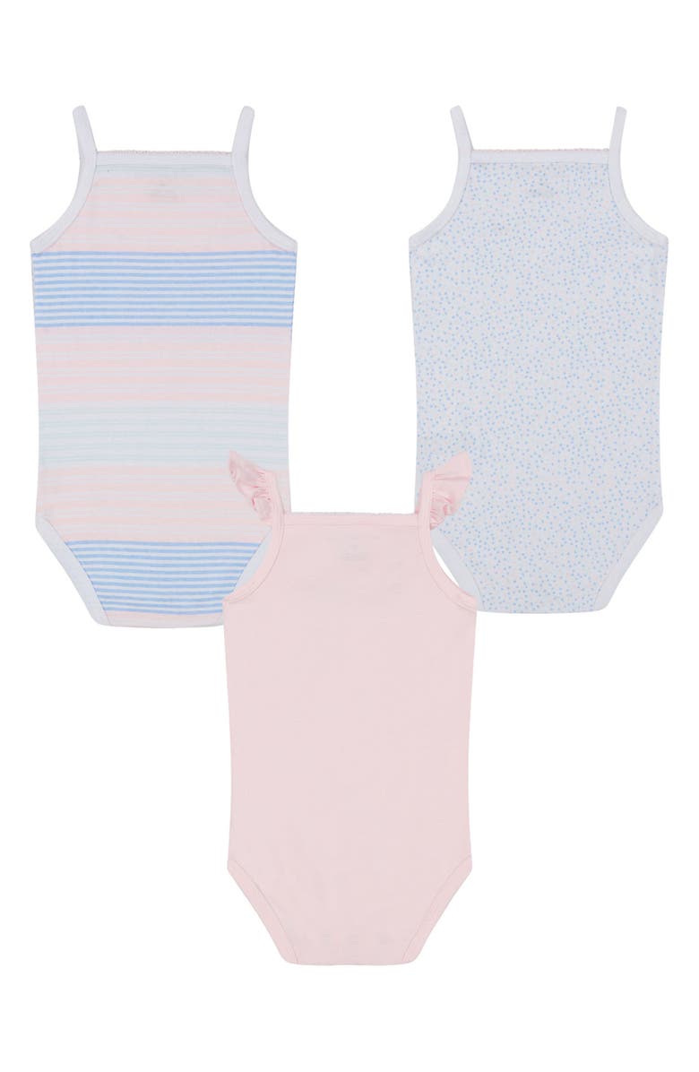 Tommy Hilfiger 3-Pack Sleeveless Bodysuits, Alternate, color, 
