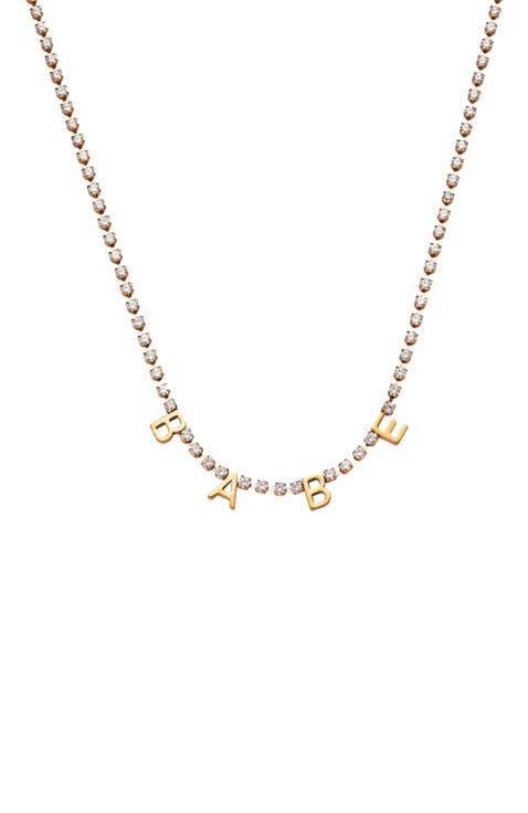 Babe Tennis Chain Necklace