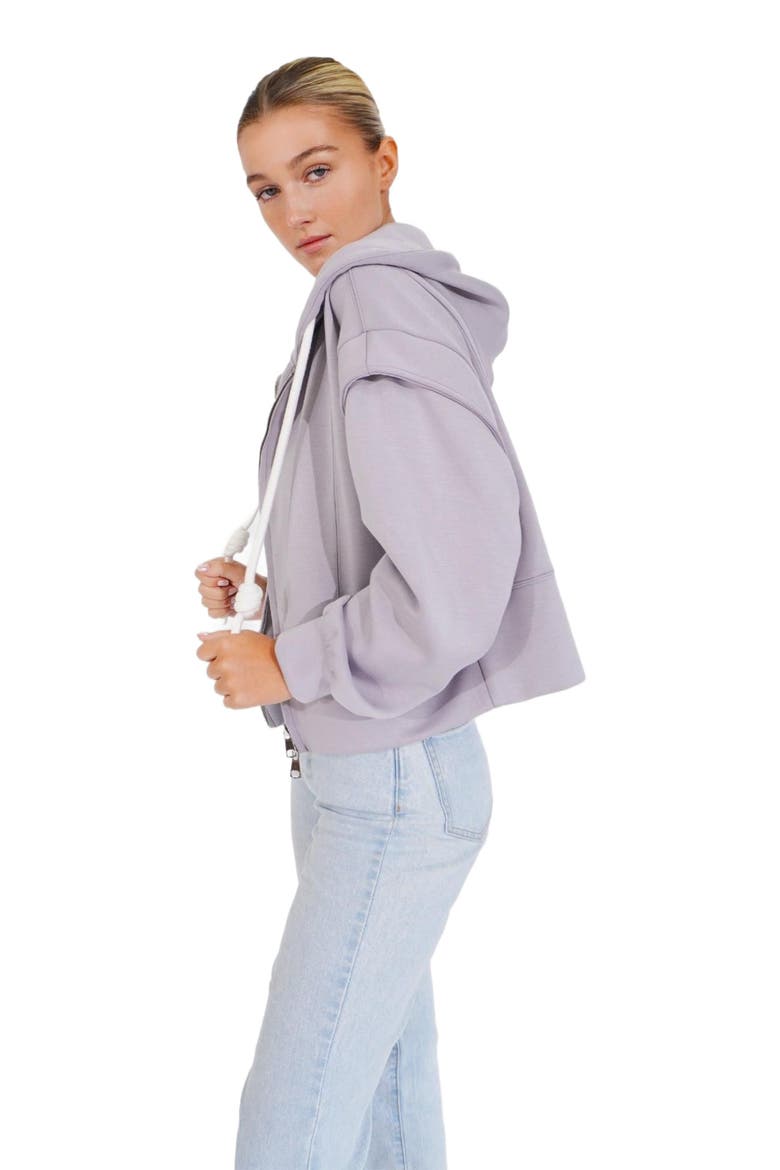 No Ordinary Love Zip Hoodie, Alternate, color, Grey Marle