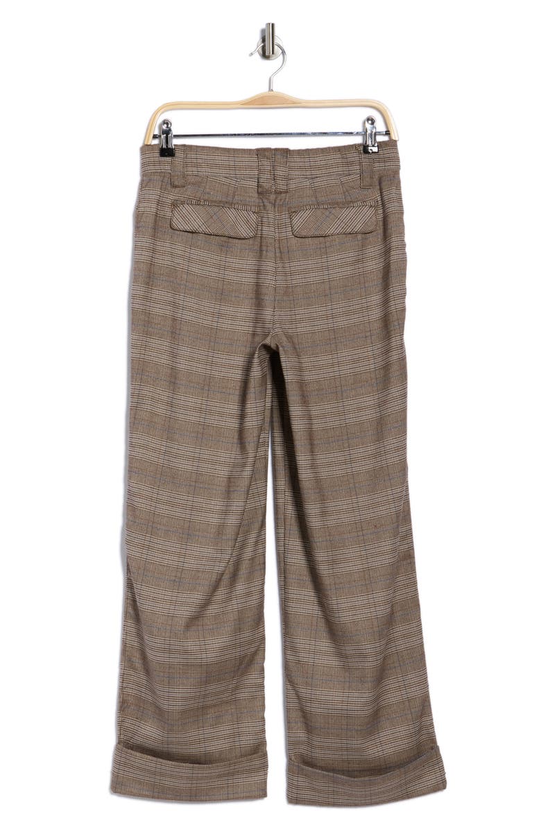 Democracy Plaid Cuffed Pants, Alternate, color, Moonrock Multi