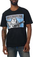 True Religion Stitched Block Buddha Graphic T-Shirt