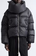 Rick Owens Funnel Neck Cropped Puffer Jacket