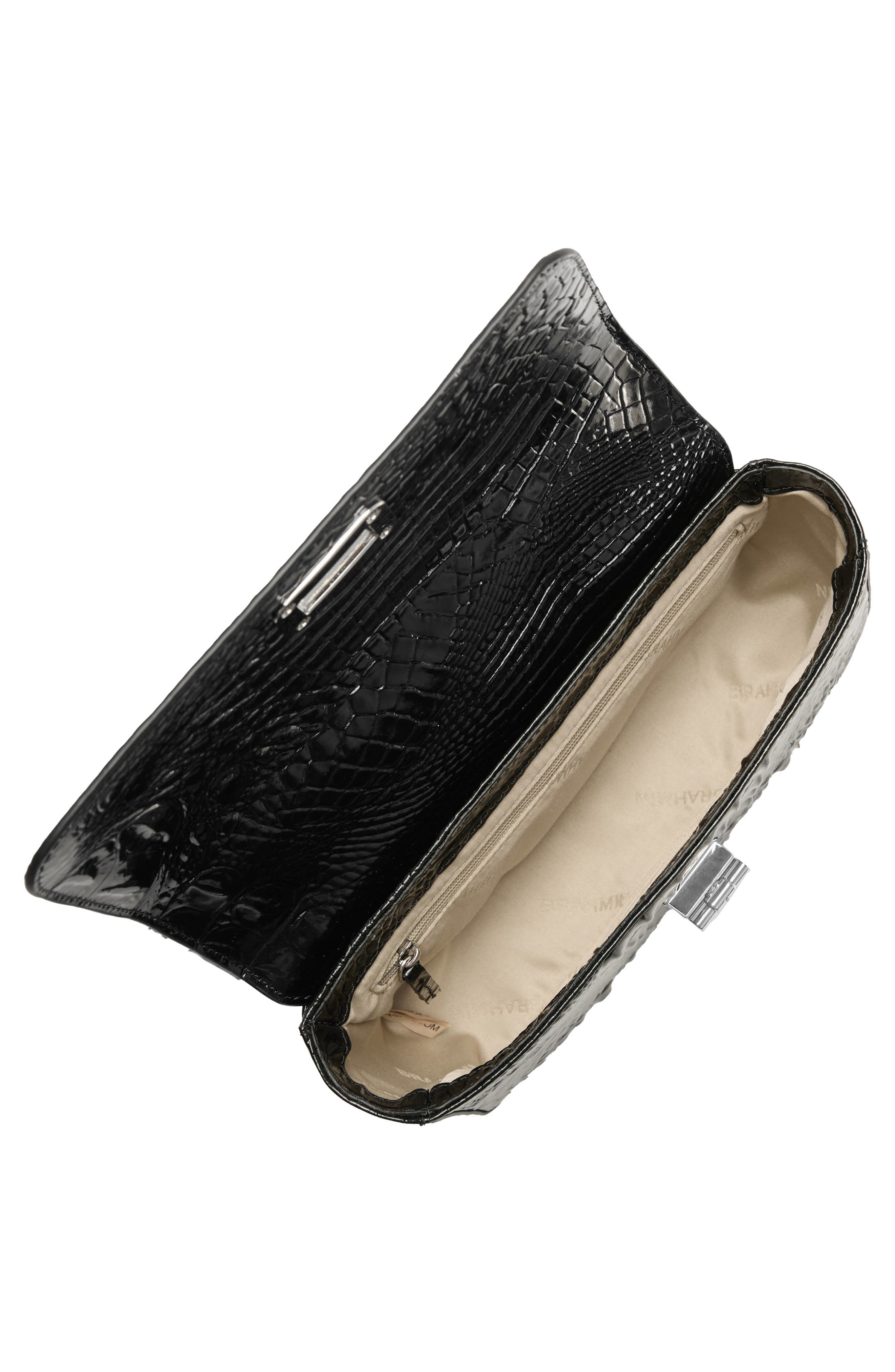 Brahmin Rosa Croc Embossed Leather Convertible Crossbody Bag, Alternate, color, 