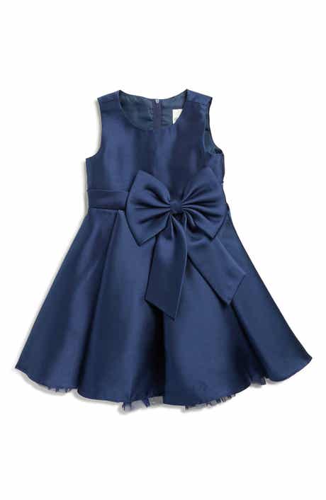 Rare Editions Kids' Bow Mikado Party Dress