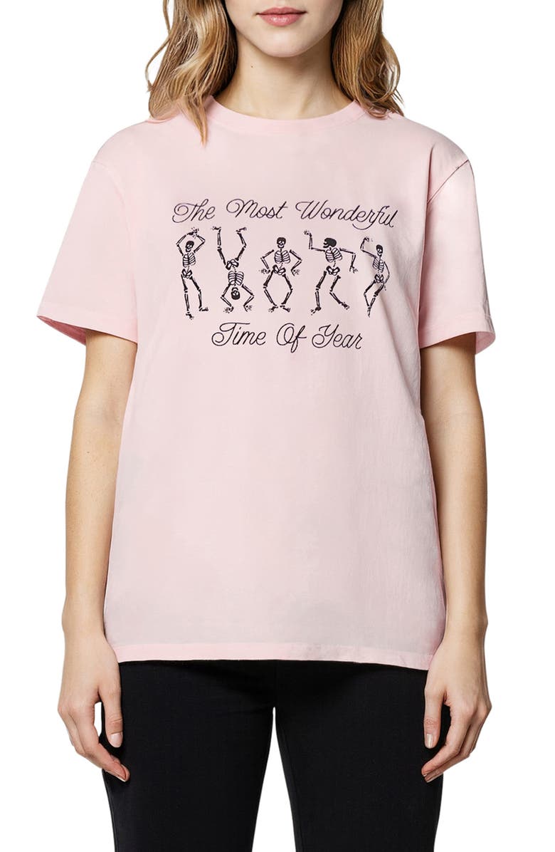 Wildfox Ryan Favorite Time Graphic T-Shirt, Main, color, Parfait Pink