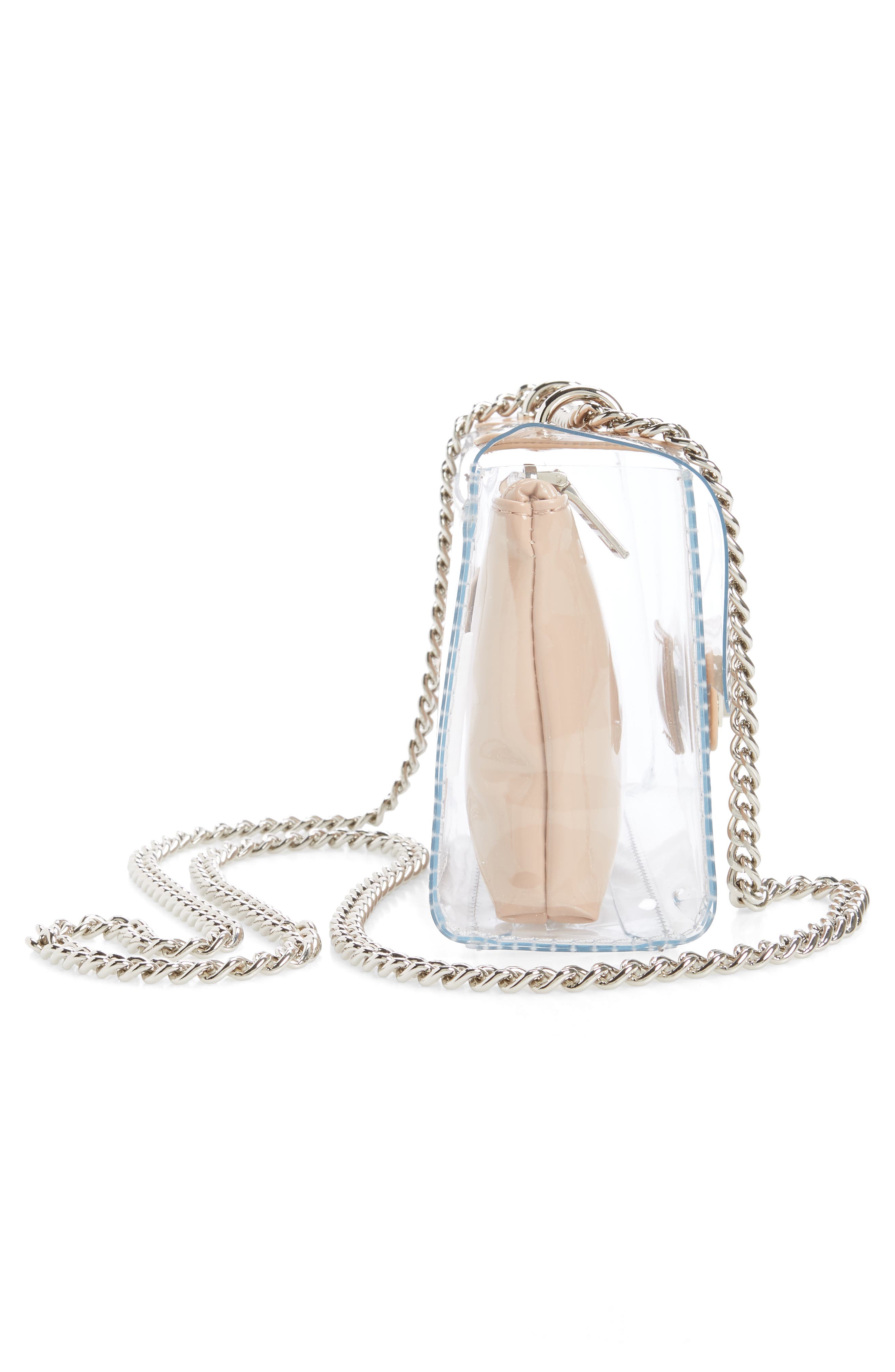Steve Madden BScene Clear Crossbody Bag, Alternate, color, Clear