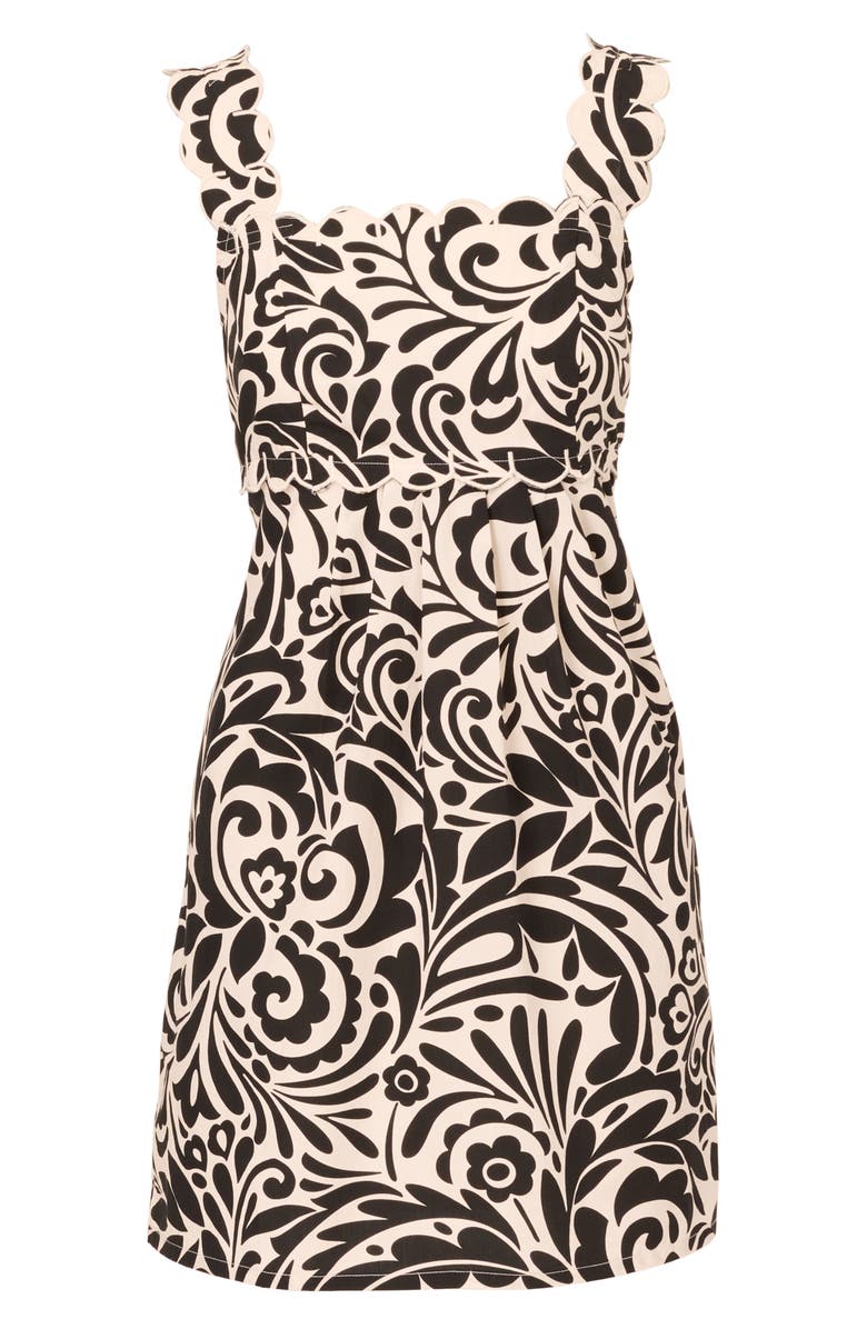 Adrianna Papell Print Cotton A-Line Dress, Alternate, color, 