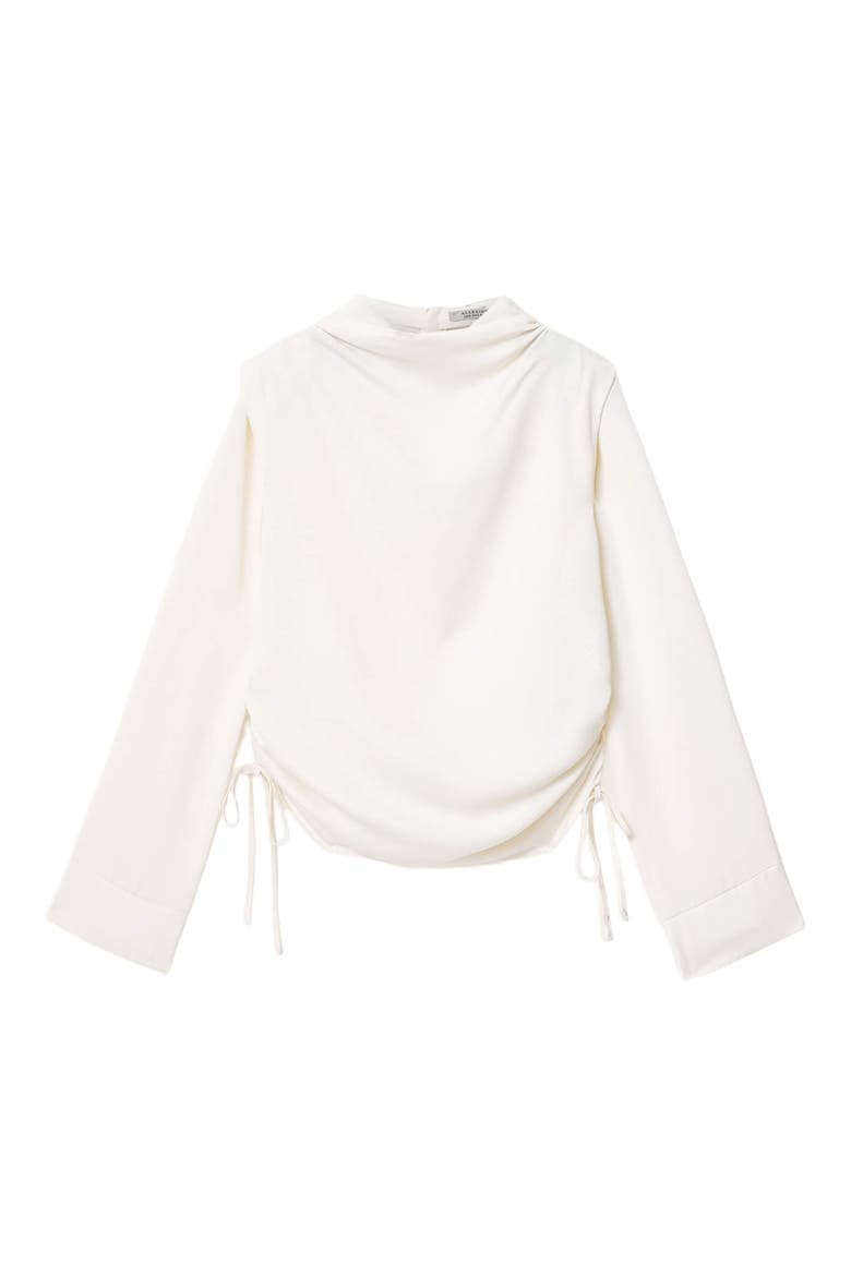 Leslie Cowl Neck Long Sleeve Top, Alternate, color, ANTIQUE WHITE