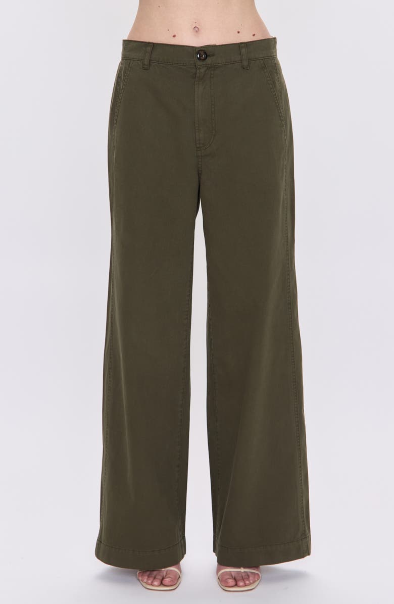 Pistola Jadyn High Waist Wide Leg Pants, Main, color, Sequoia