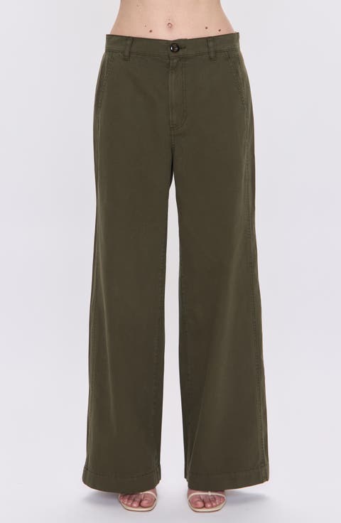 Jadyn High Waist Wide Leg Pants (Sequoia)