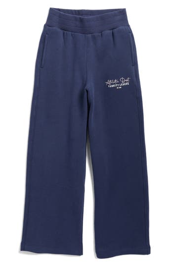 90 Degree By Reflex Kids' Fleece Wide Leg Pants In Blue