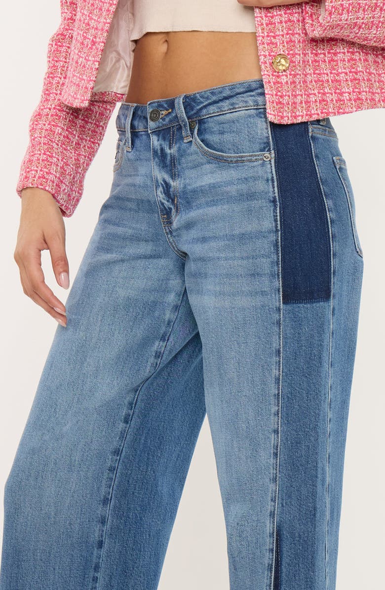 KanCan Marianne Mid Rise Wide Leg Jeans, Alternate, color, Medium Dark