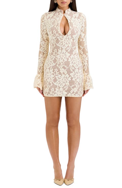 Brianna Long Sleeve Lace Body-Con Minidress (Regular & Long)